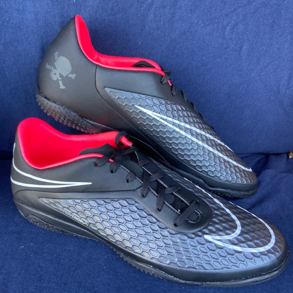 Nike NEW Hypervenom Phelon IC Indoor Soccer Futsal Shoes Black 11.5 Mens